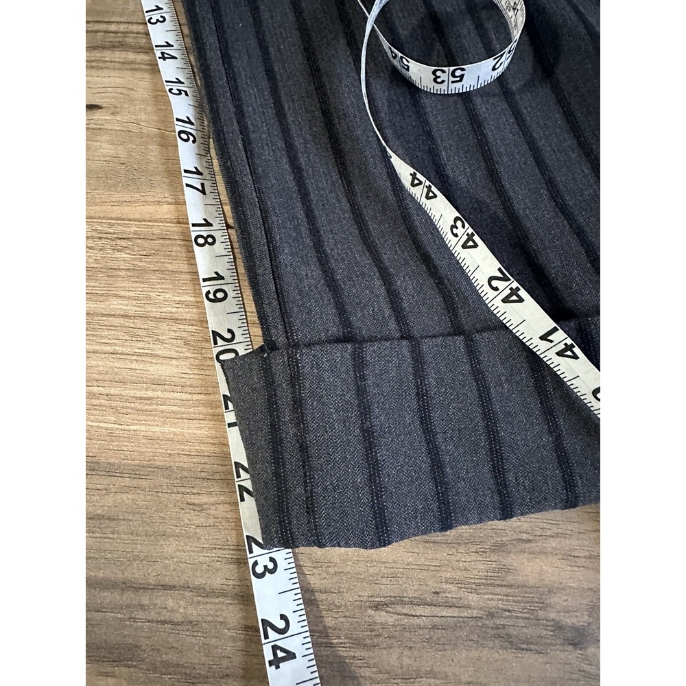 Women's Michael Michael Kors Dress High Ankle Pants Size‎ 4 Striped Black/grey - Picture 4 of 11